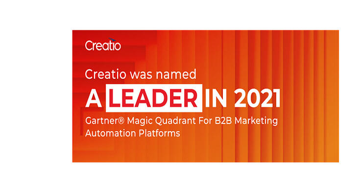 Creatio leader in B2B Marketing Automation 2021 by Gartner Magic Quadrant-1